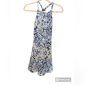 Bloomingdale’s Aqua skater dress, medium.